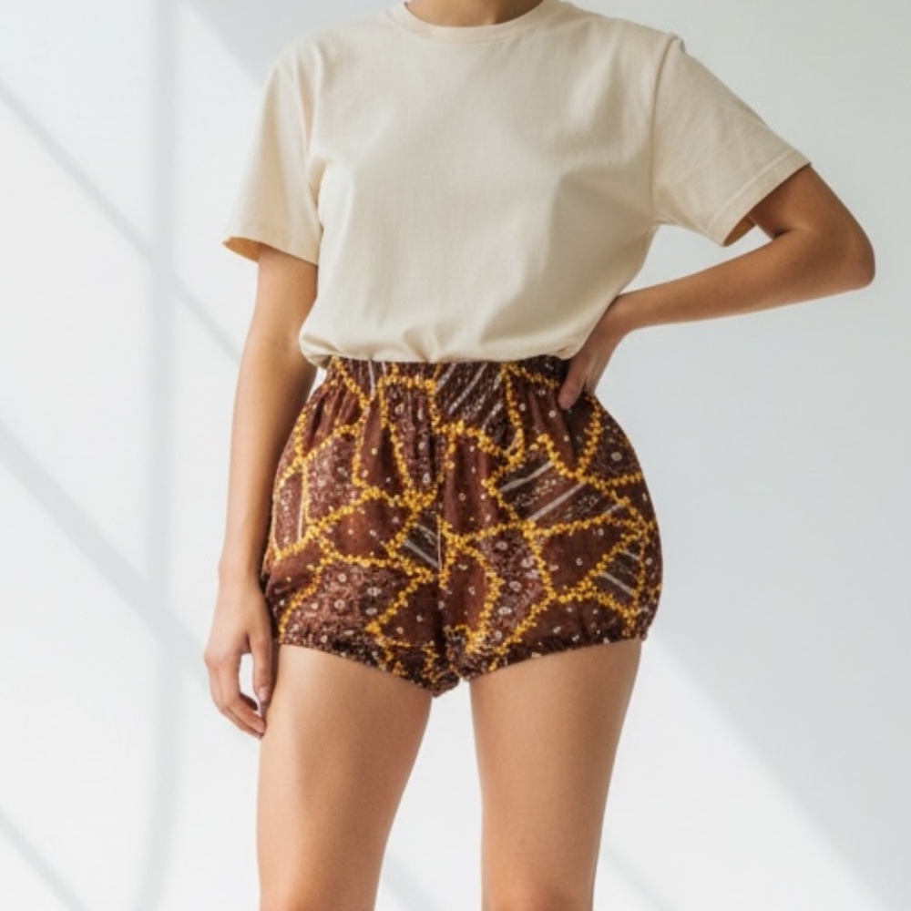 Vintage 1960s Patchwork Handmade Bubble Bloomer H… - image 1